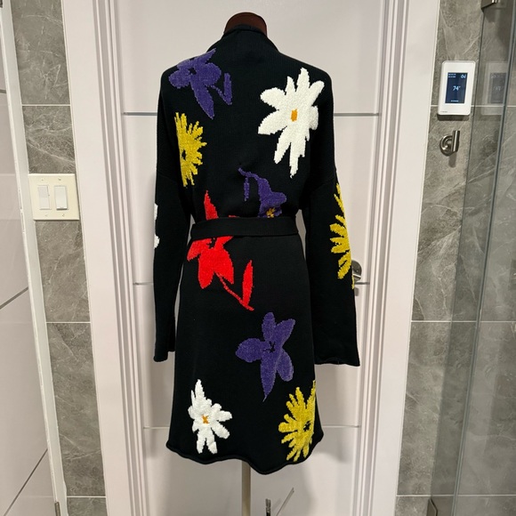 Urban Outfitters Longline Floral Chenille Cardigan Size M/L - Picture 7 of 10